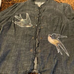 Embellished black jacket by AMX size 1x